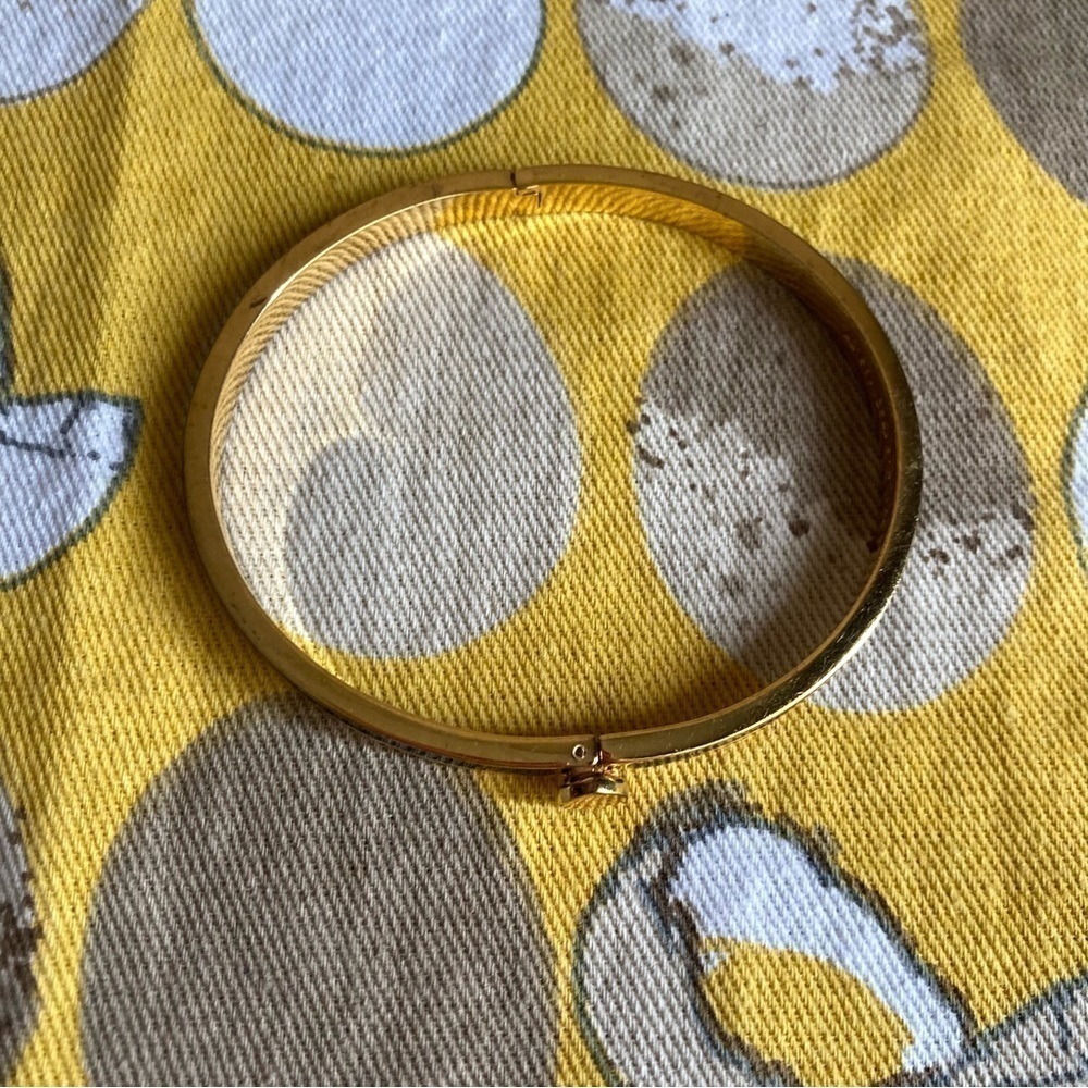 Kate Spade Heritage enamel black and gold bangle - Picture 7 of 13